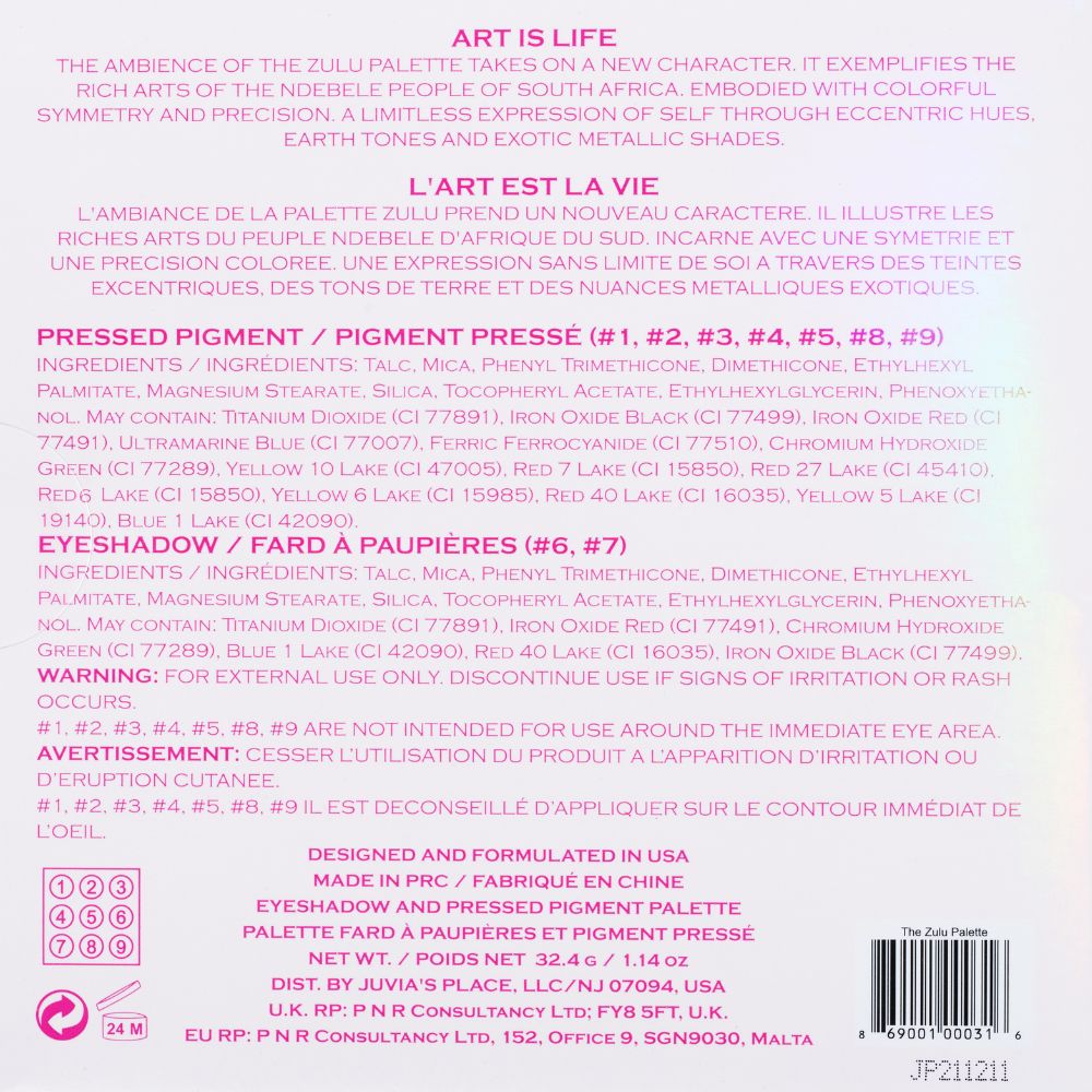 The Zulu Palette